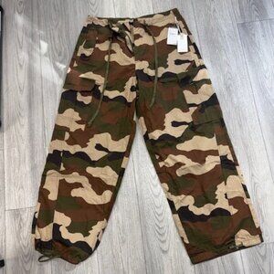 Good American Fatigue Green Camo Pants for women sz M